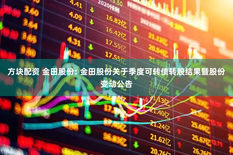 方块配资 金田股份: 金田股份关于季度可转债转股结果暨股份变动公告